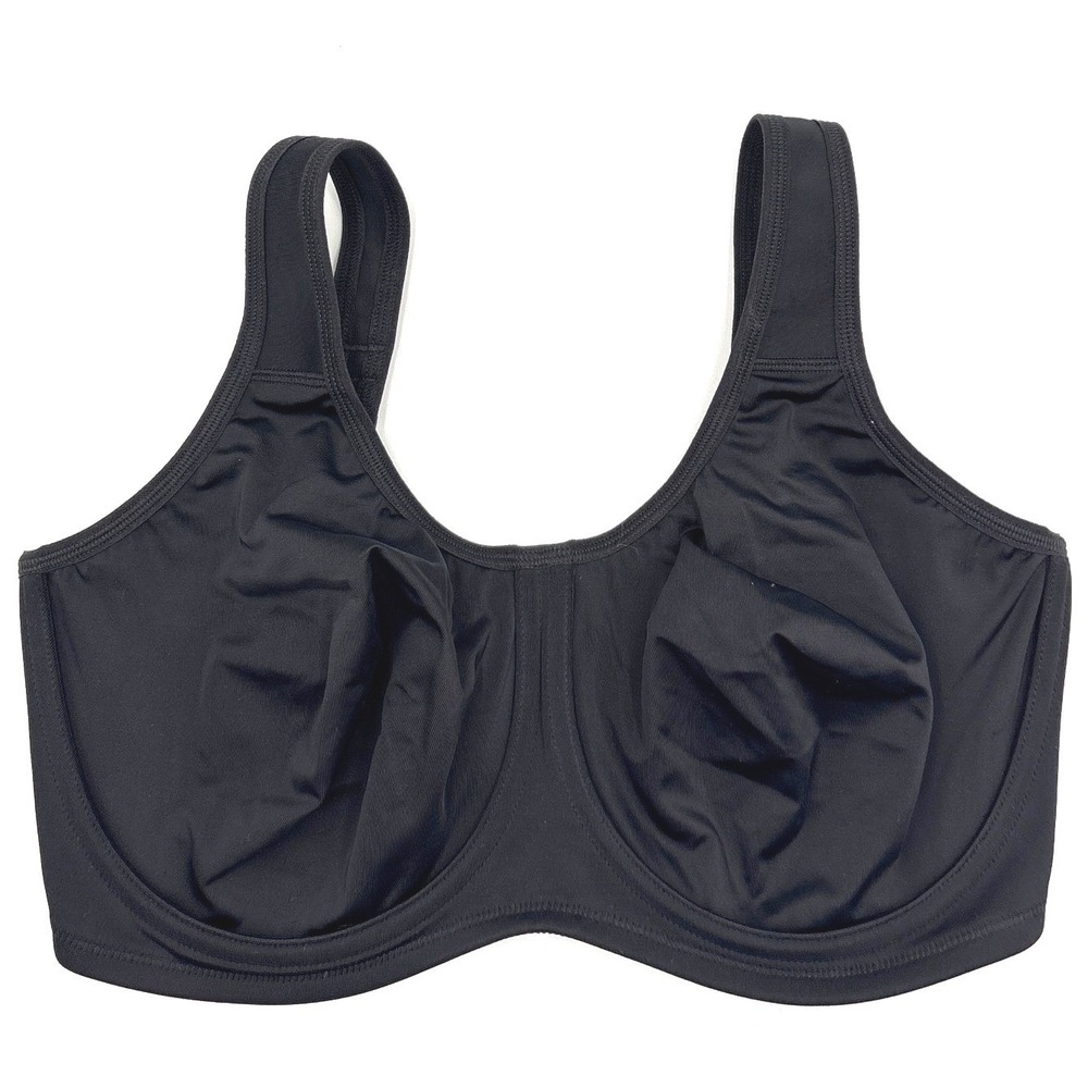 SYROKAN High Impact Sports Bra Black Underwire Non-Padded 36F 0212-1011-PD Mens